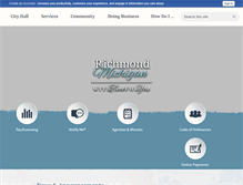 Tablet Screenshot of cityofrichmond.net